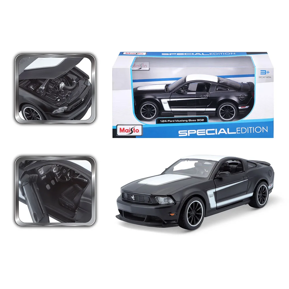 Maisto 1:24 Ford Mustang Boss 302 modello di auto in lega artigianato decorazione collezione strumenti giocattolo modelli regalo