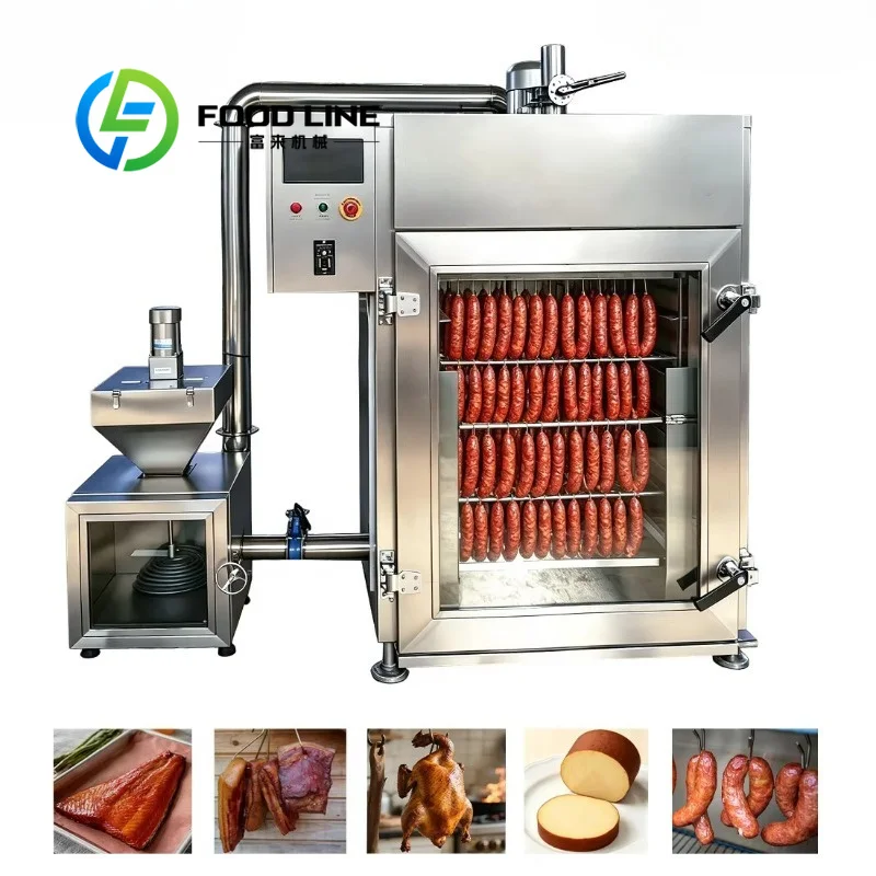 Commercial Meat Smoker Oven Even‑Circulation Hot Air System Uniform Smoking Effect Better For Sausage And Bacon Processing