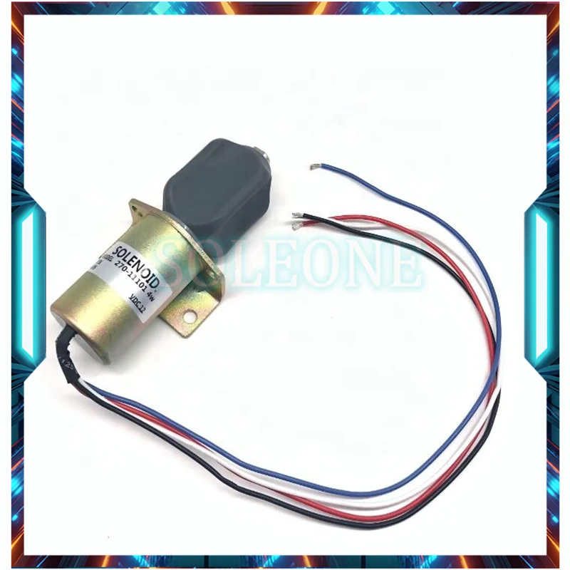 12V 4-Wire Shutoff Solenoid 270-11101 27011101 For Corsa Marine Electric Diverter System