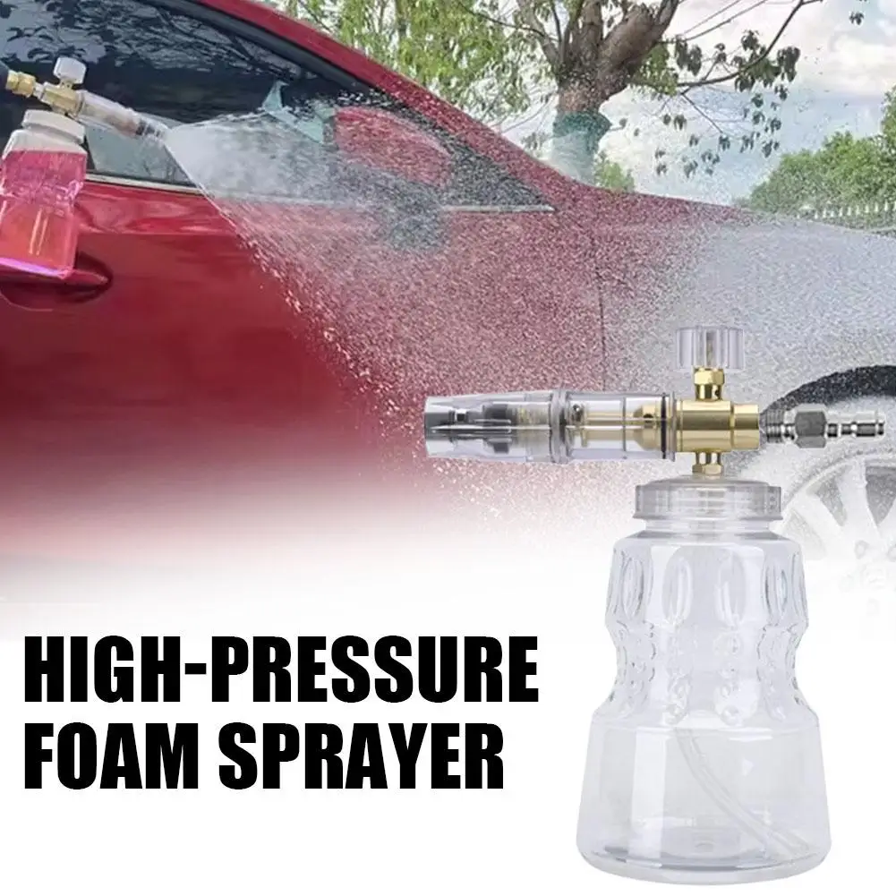 

Распылитель пены высокого давления, алюминиевое сопло PA с медным покрытием, регулируемая концентрация пены для мойки автомобилей