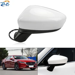 ZUK Car Door Exterior Rearview Side Mirror Assembly For Mazda 6 Atenza 2014 2015 2016 2017 9-PINS With Turn Light Heated Folding