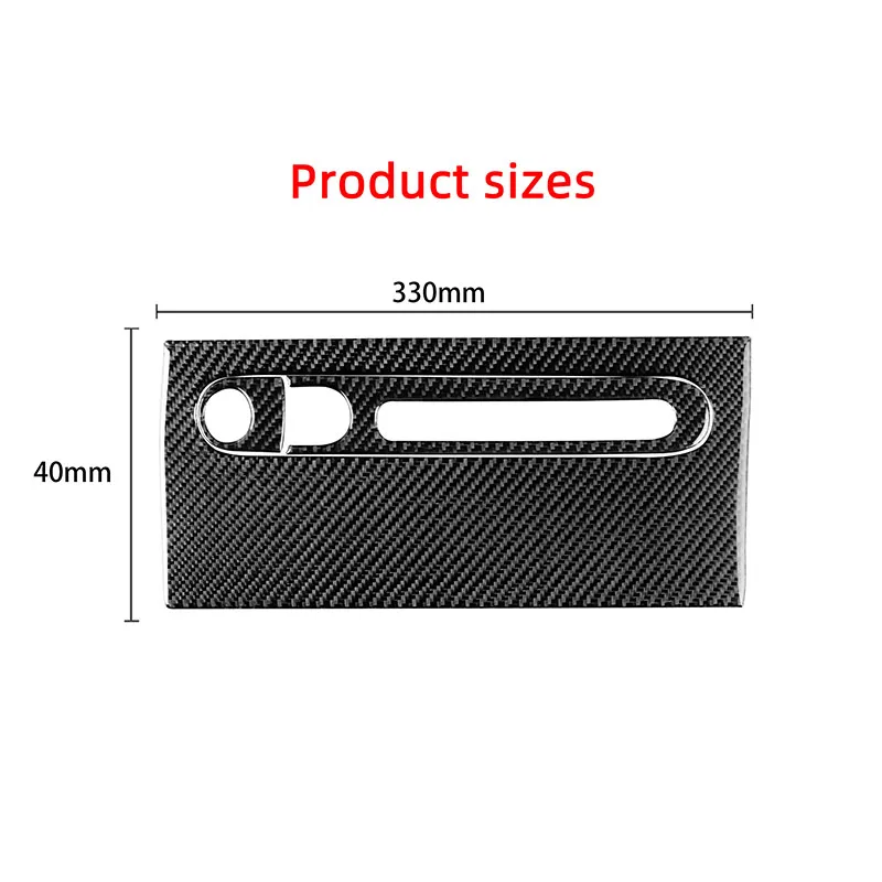 Carbon Fiber Glove Box Cover Handle Decoration Patch Car Stickers For Mercedes Smart 451 Fortwo Brabus451 Inteior Accessories