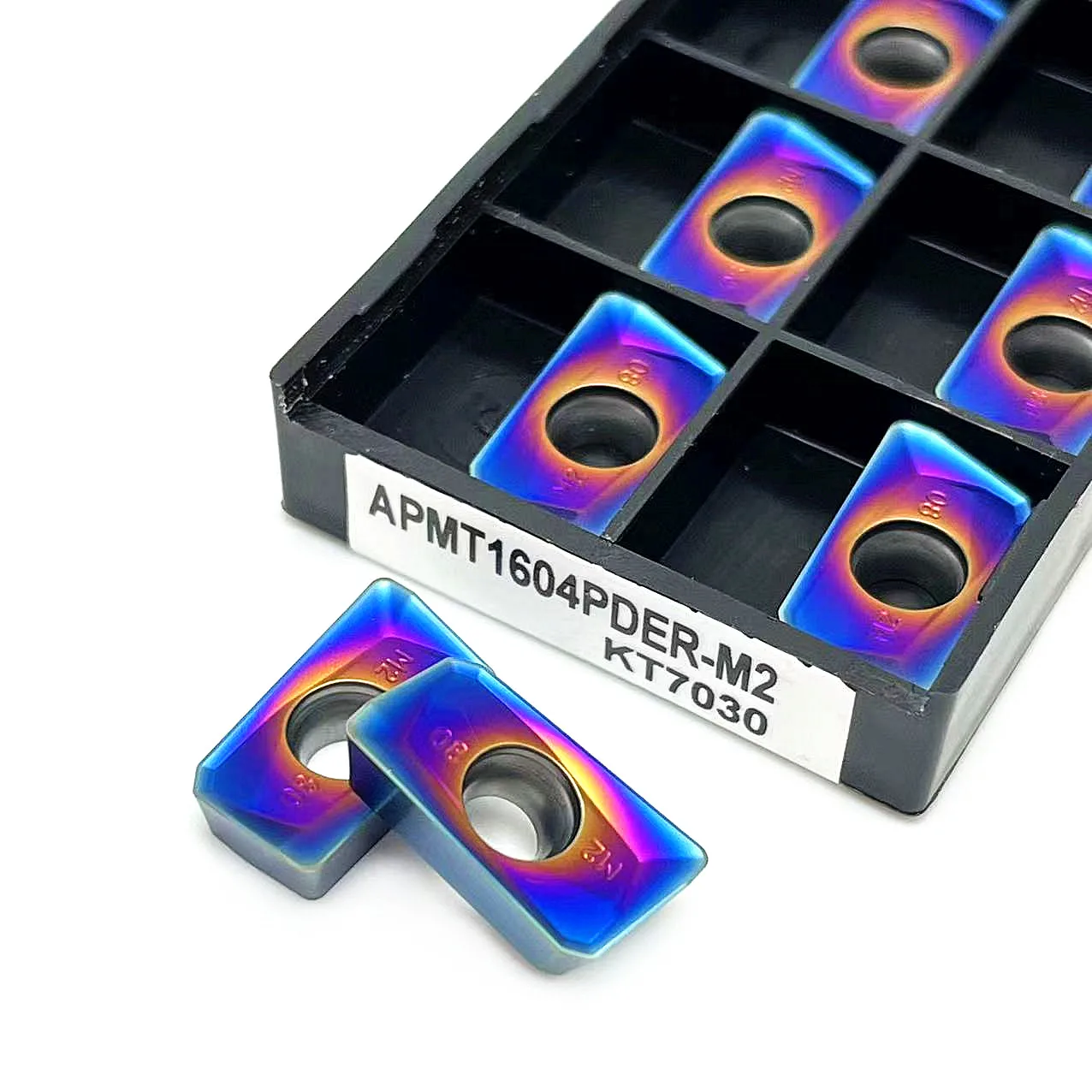 스테인레스 스틸용 CNC 밀링 공구, 나노 블루 APMT1604 PDER M2 H2 KT7030 카바이드 인서트 APMT1604 블레이드 선반 커터 도구