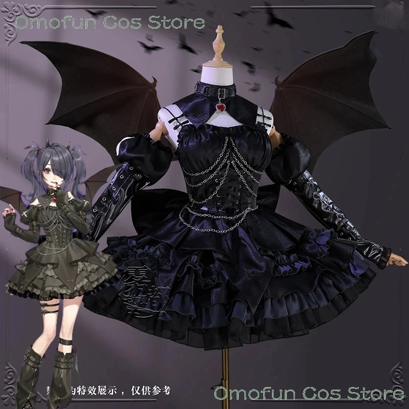 

ABC123Needy Girl Overdose Streamer Overload Ame KAngel Cosplay Costume Lolita Jirai Kei Dress Clothes Angel Devil Limi3;b,6/k'5;