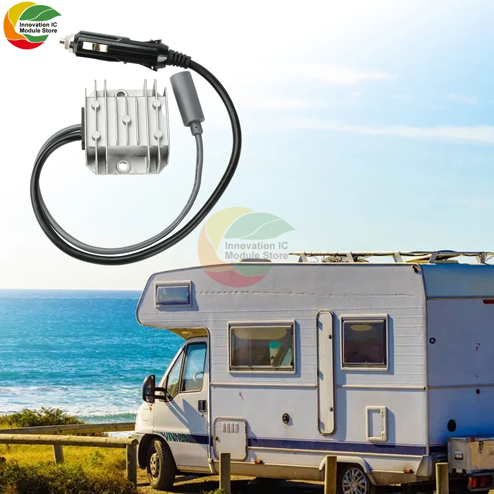 DC12V/24V to 30V 3.5A Mini DC Step-Up Converter with Cigarette Lighter Plug for RVs Boost Module
