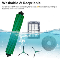 A24R 17PCS Main Side Brush Filter Mop Pad Dust Bag For Irobot Roomba Plus 505 Combo/ 405 Combo Vacuum Cleaner Accessories