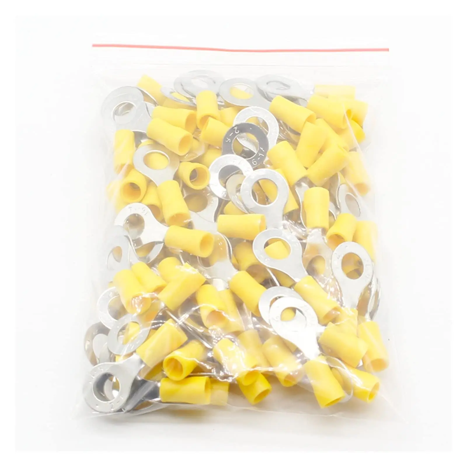 50PCS RV2-6 Ring insulated terminal Cable Wire Connector Electrical Crimp Terminal image 6