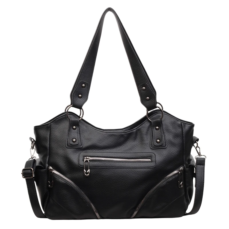 

Повседневные женские сумки из искусственной кожи, сумки-мессенджеры, большая вместительная женская сумка-тоут, модная сумка через плечо на молнии