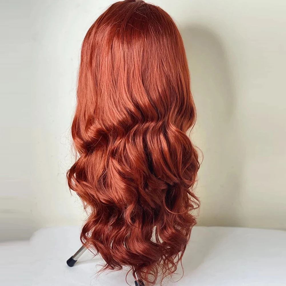 باروكة شعر اصطناعي برناردو طويل مموج من الألياف مقاومة للحرارة باروكة شعر طبيعي من الدانتيل للنساء ذوات البشرة السمراء