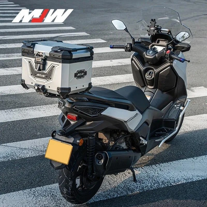 Motorcycle MJW45L55L Anode Silver BM Lock Big Demon God Quick Removal Aluminum Alloy Tail Box Scooter Electric Vehicle Case
