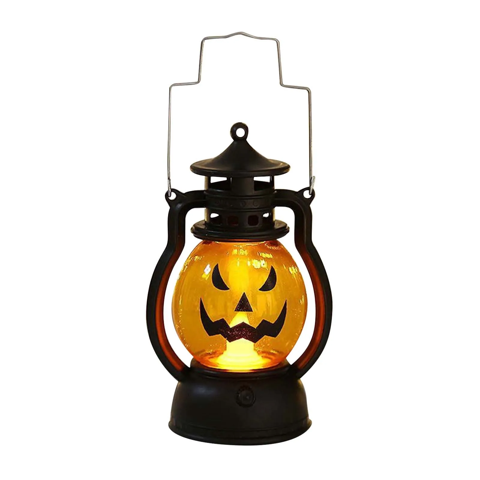 Halloween Decorations Led Candle Light Vintage Witch Castle Pumpkin Ghost Hanging LED Lantern Lamp Haloween Party Decor Supplies