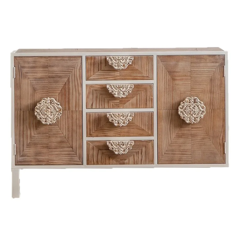 

American retro dining side cabinet French creative storage cabinet, entrance cabinet, living room shoe cabinet, locker cabinet