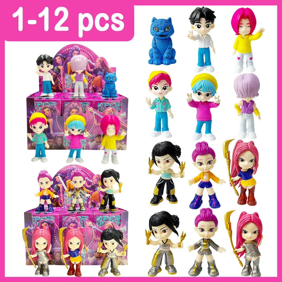 

Kpop Devil Hunter слепая коробка аниме разборка забавная слепая сумка маленькая статуя периферийная модель настольная слепая коробка украшение подарок