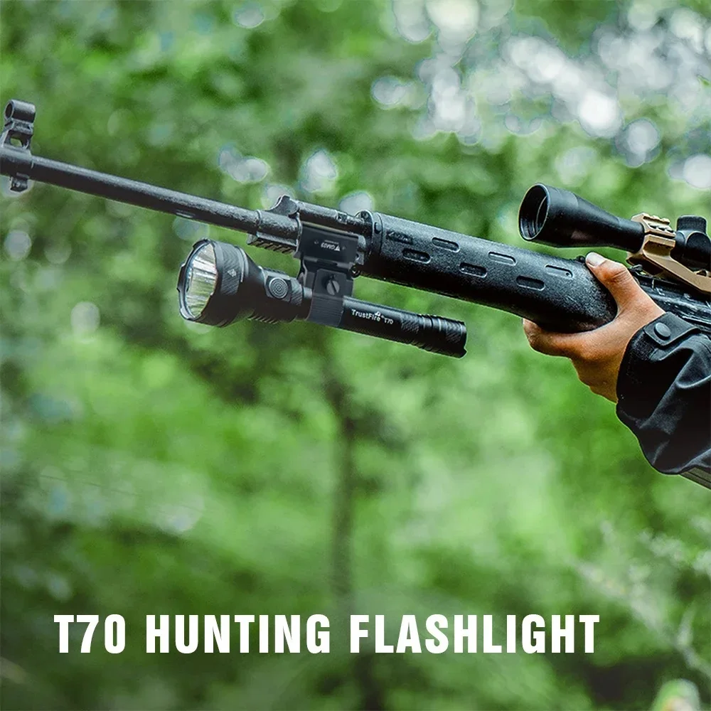 Power Hunting Flashlight 2300LM Long Range 1000M Ultra Powerful Outdoor Torch Light with 18650 Battery for Camping Trustfire
