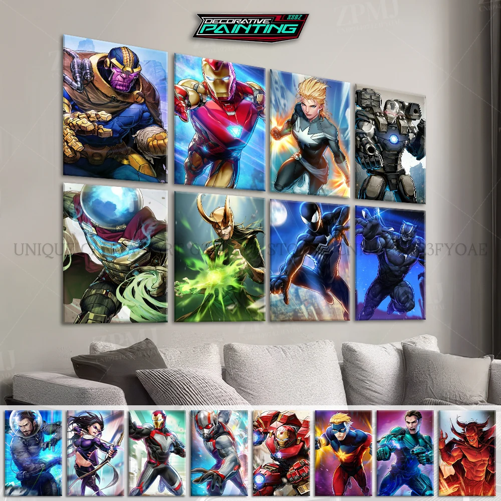 

Movie Wall Art Canvas Print Posters The Avengers Frameless Painting Modern Marvel Comics Living Room Home Decoration Pictures