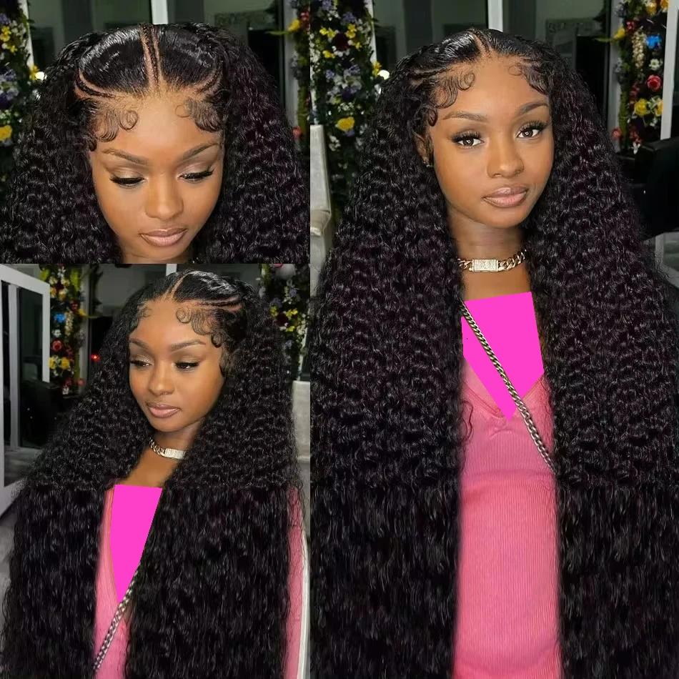 30 38 Inch Loose Deep Wave Lace Frontal Wig 13x6 Hd Curly Human Hair Lace Front Wigs 13x4 Water Wave Frontal Wig For Women