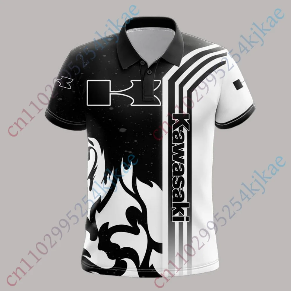 

Kawasaki Polo Shirts Short Sleeve T Shirt For Men Clothing Harajuku Shirts And Blouses Casual Golf Wear Breathable Unisex Top