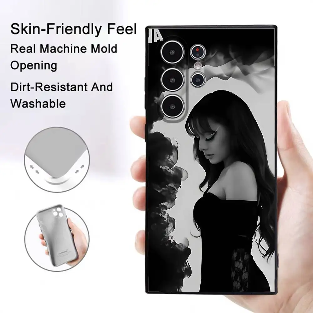 Singer A-Ayliva Phone Case For Samsung Galaxy S25 S24 S22 S23 Ultra S21 S20 Plus 5G Frosted Non-Slip Full Cover Soft Case