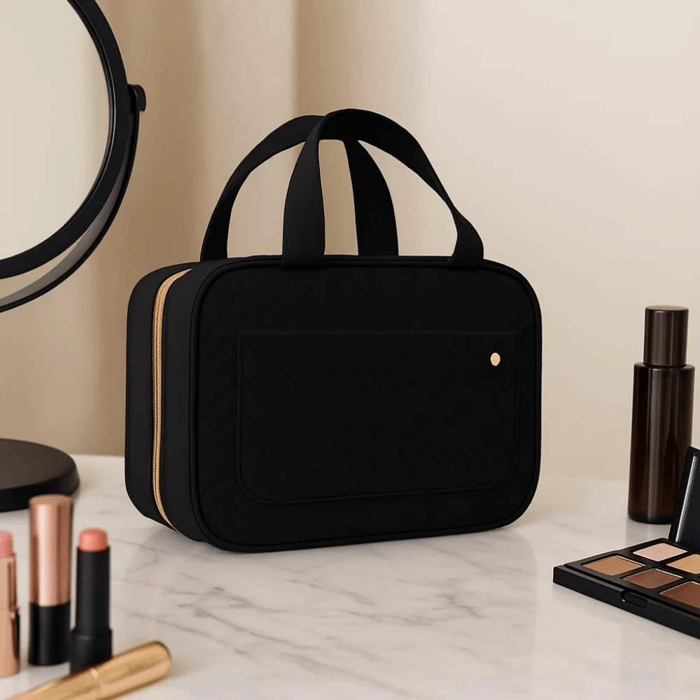

Waterproof Travel Makeup Bag Large Capacity Organizer Hanging Toiletry Bag Beauty Pouch Multipocket Design Portable Storage Box