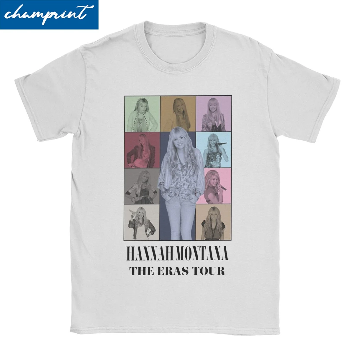 Men Women T-Shirt Hannah Montana The Eras Tour Novelty Cotton Tee Shirt Short Sleeve T Shirt O Neck Clothes Party