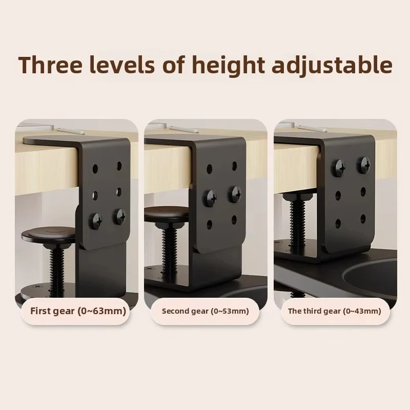 ユニバーサルデスクカップホルダー調節可能なアームクランプスタンド落下防止エッジホルダークランプテーブル回転カップ 360 度