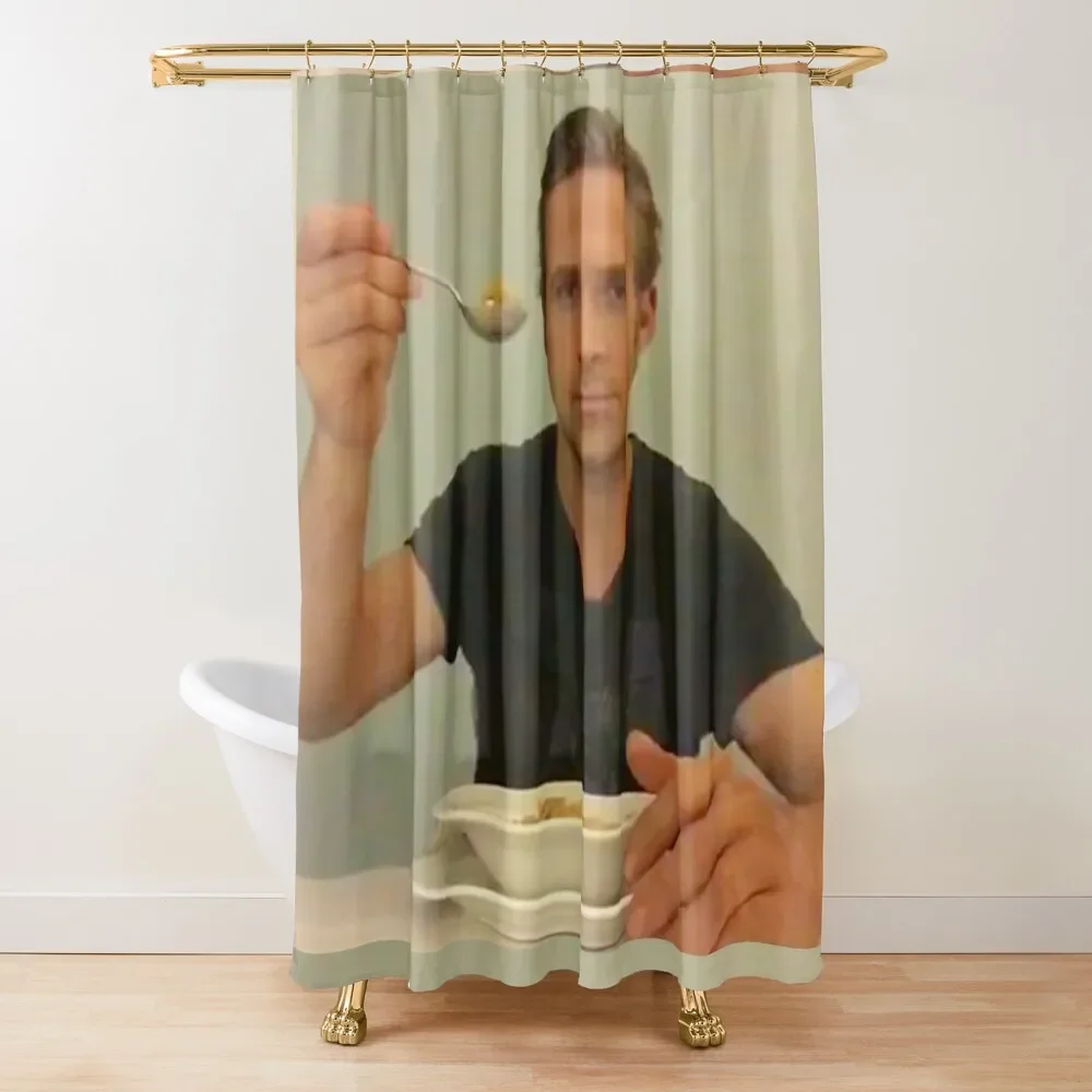 

ryan gosling eats his cereal Shower Curtain Accessories For Shower And Services Waterproof Fabric Shower Curtain