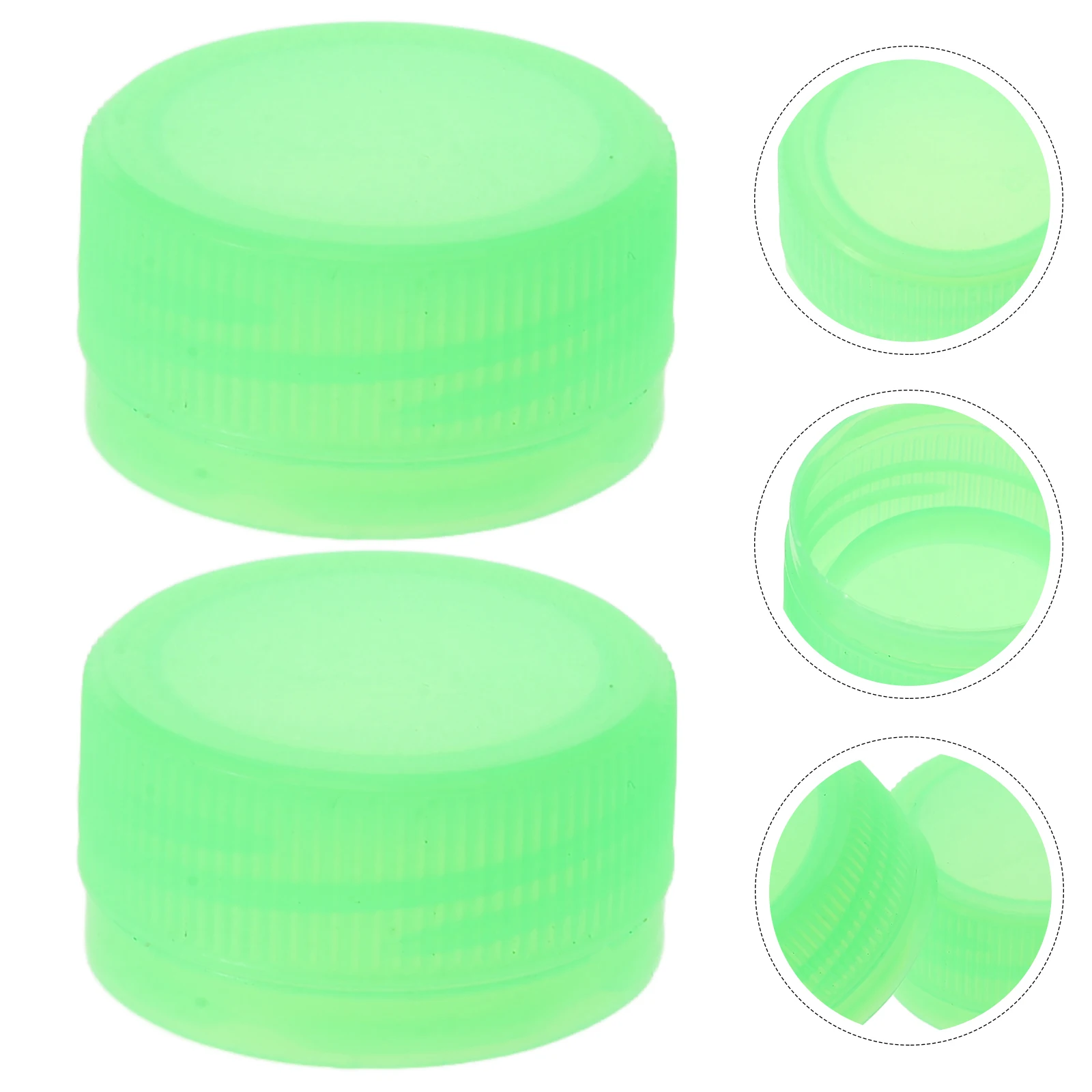 

100 Pcs Plastic Bottle Cap White Water Ceramics Caps Bottles Dispensing Cover for Craft Travel