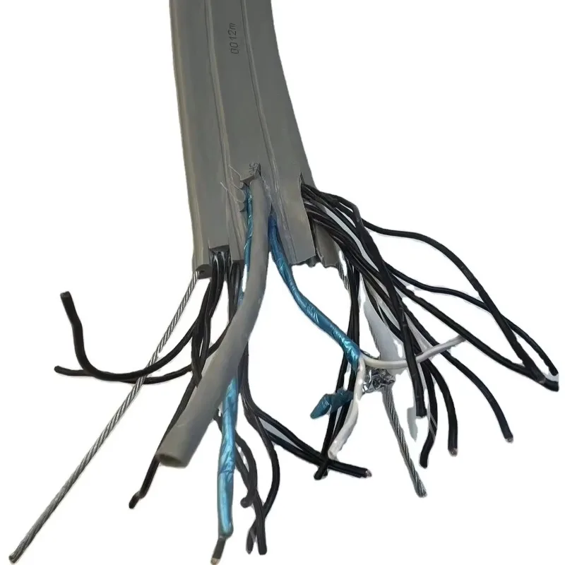

【From China】TVVBG Elevator Flat Control Cable Composite Cable with Steel Wire for Elevator Copper Conductor and PVC Insulation