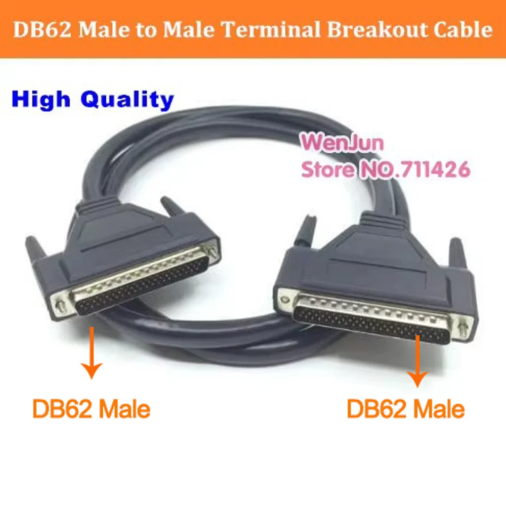 DB62 D-SUB DR-62 62Pin male to male Data Cable 62 pins Signal Terminal Breakout Connector Cable 1M/1.5M/3M/5M