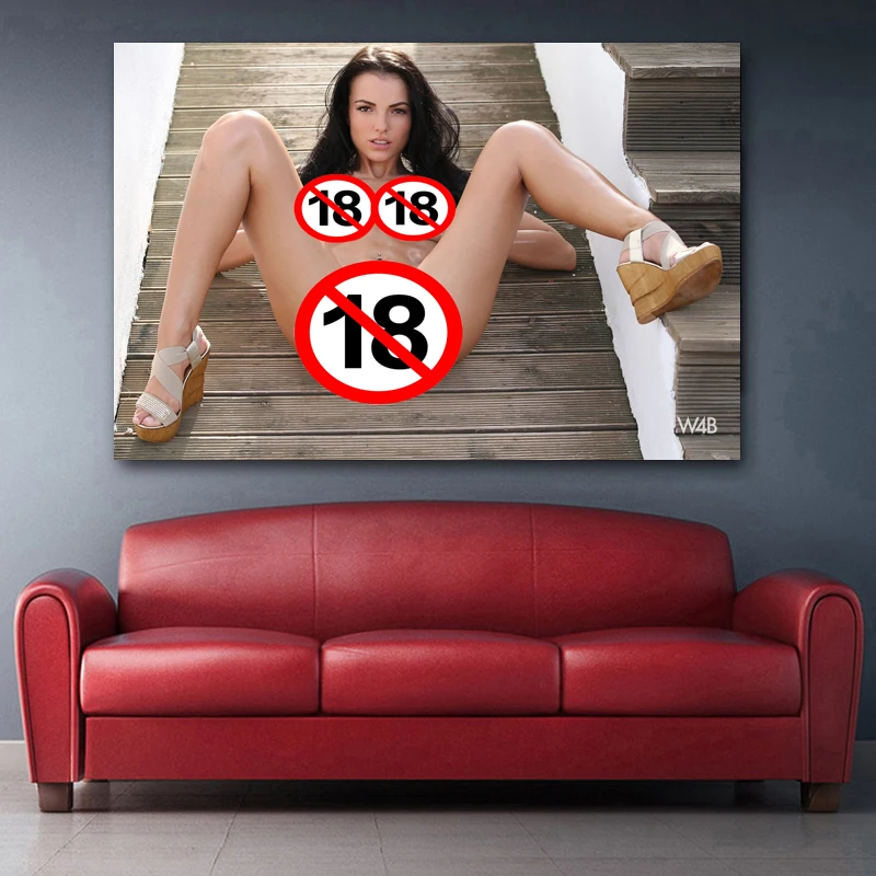 Sexy Girls Model Naked Woman Modern Wall Art Uncensored Posters and Prints Canvas Painting Home Living Room Decor Boy Gift