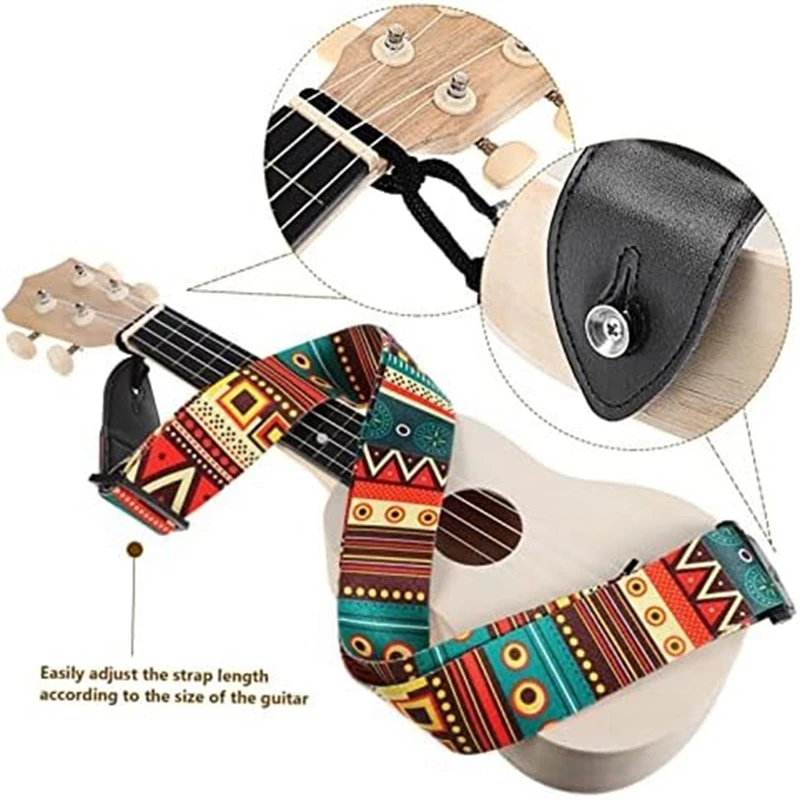 National Style Guitar Strap Acoustic Guitar Universal Strap Retro Accessories Embroidery Accessories