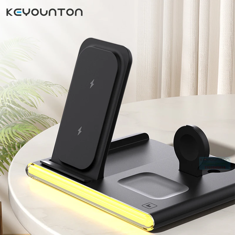 

Fast Wireless Charger Foldable Charging Stand 15W For iPhone 16 15 14 13 12 11 XS Max XR X 8 Samsung S24 S23 S22 Galaxy Note 20