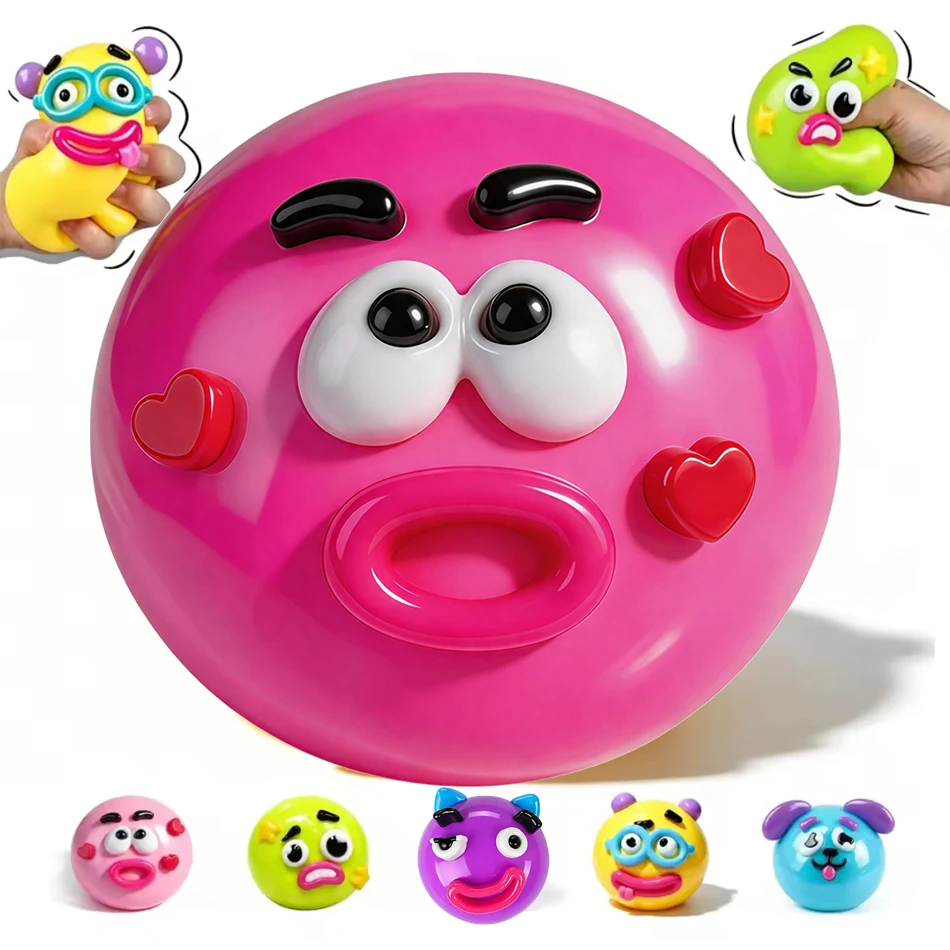 2026 NEU Smushers Squishy, Curiosities Hundegesicht-Wechsel-Squishy-Spielzeug, weiches, formbares, niedliches, langsam aufsteigendes Quetschspielzeug, entspannendes sensorisches Spielzeug