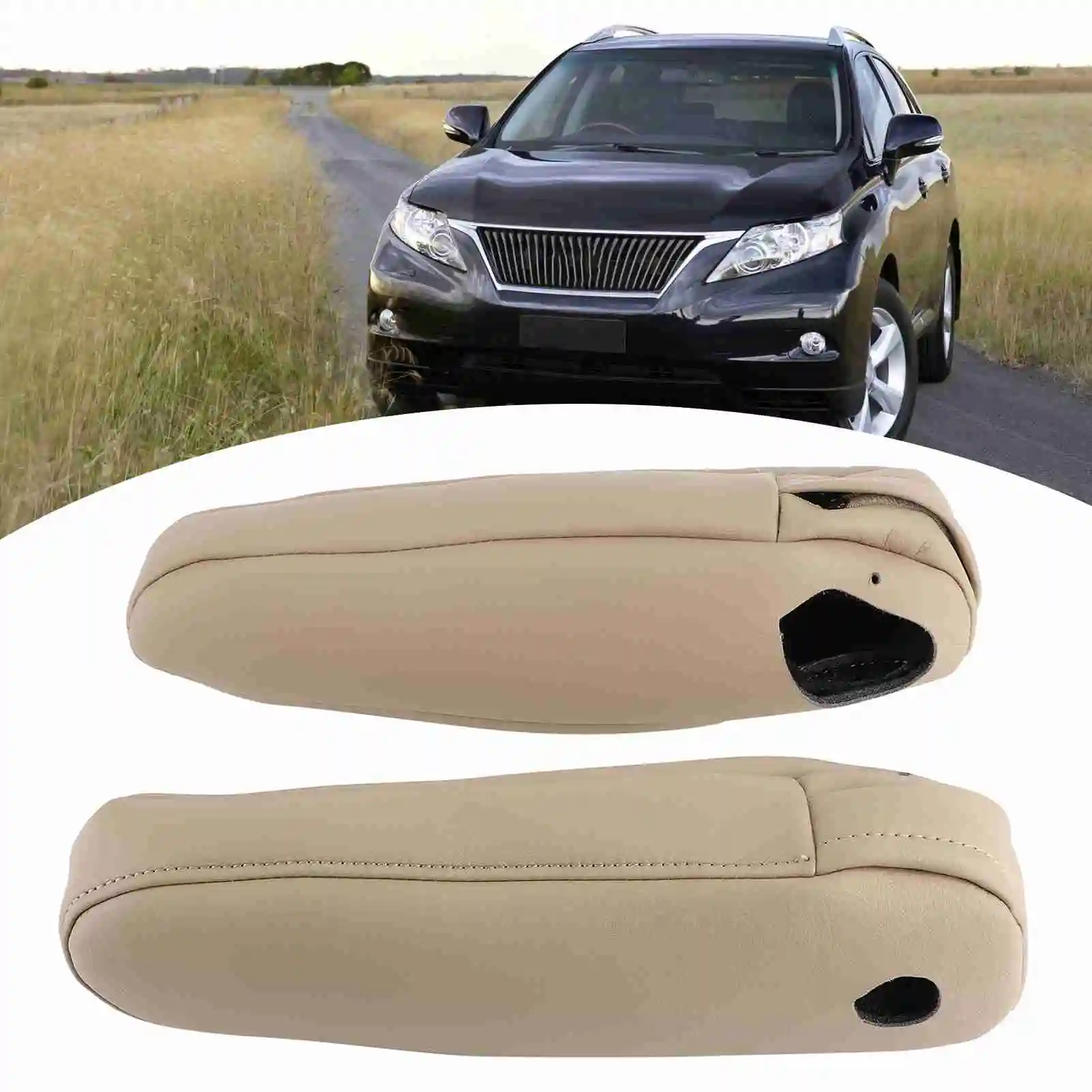 Car Seat Armrest Synthetic Leather Cover for   300 330 350 2003‑2009 Seat Armrest Cover Armrest Cover Protector