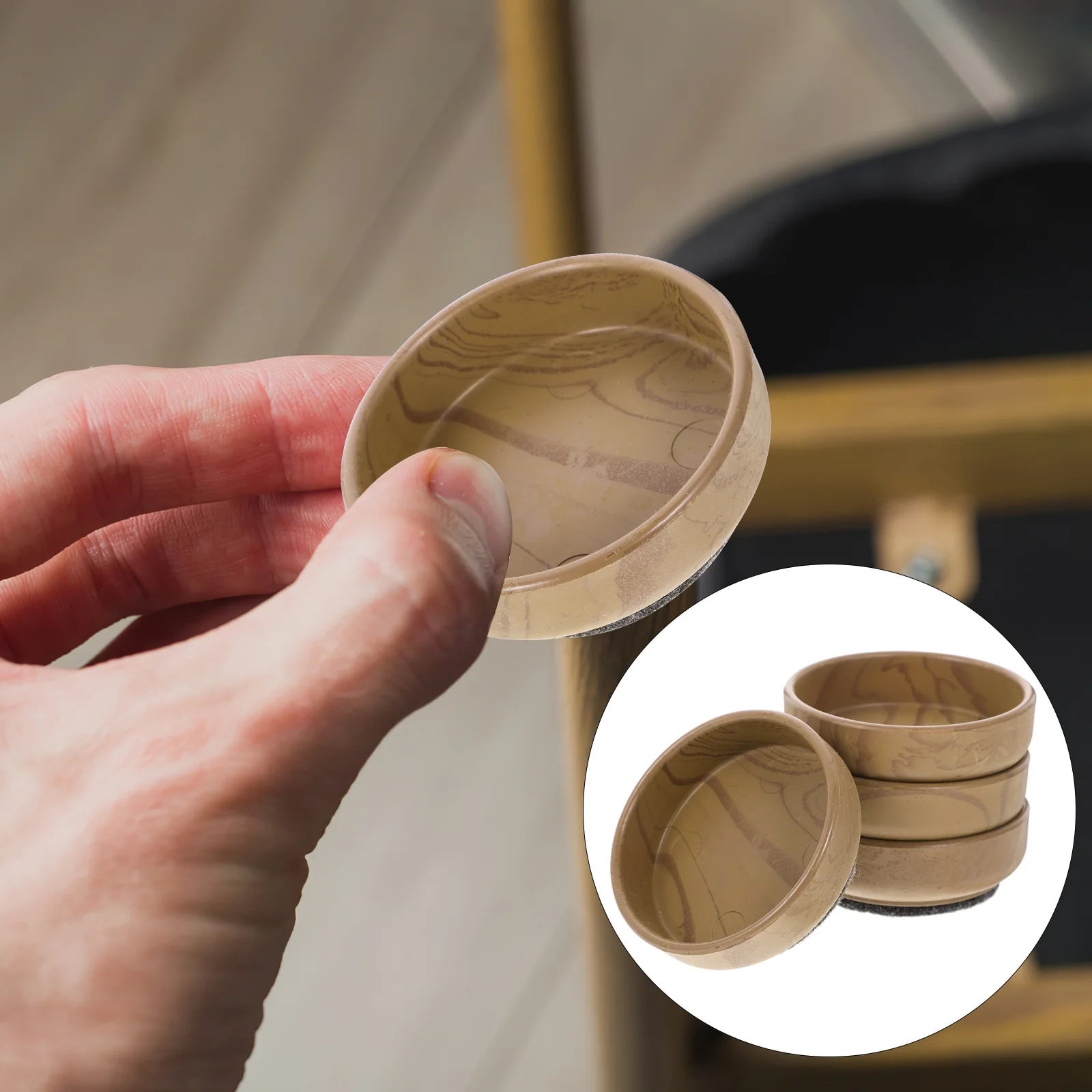 

4pcs Wood Chair Leg Caps Floor Protectors For Hardwood Pads Furniture Feet Cover Sliders Furniture Leg Feet Tips