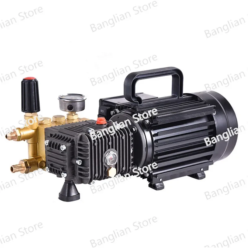 

Brass Plated Triplex Plunger Pump Household Washing Machine High Pressure Washer Car Wash 1.6-1.8KW 80-100bar 10LPM