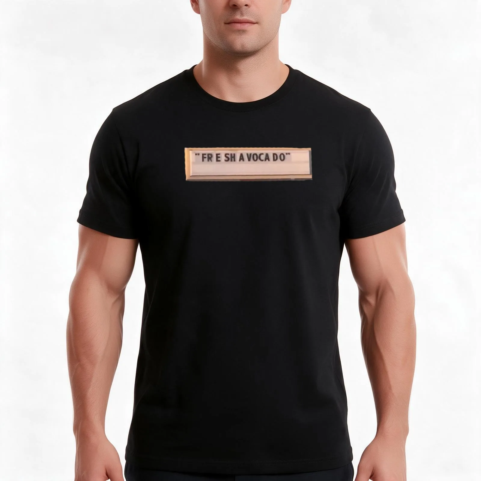 FRESH AVACADO T-Shirt, Summer Casual Cotton Tee, Oversized Streetwear Tops, Vintage Graphic Print, Loose Fit Short Sleeve