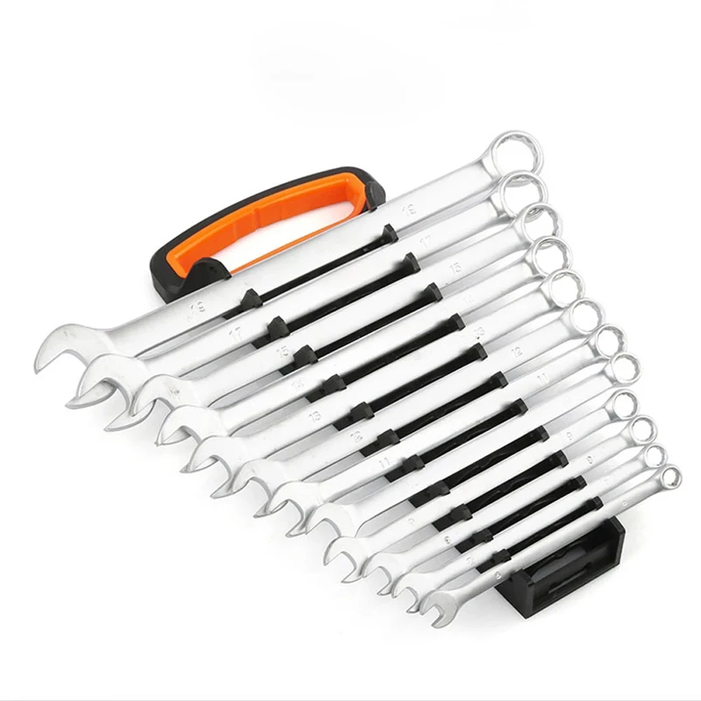 Rail Tray Ratchet Wrench Set Bracket Saves Space Wrenches Storage Rack Wrenches Keeper Wrench Holder Spanner Organizer