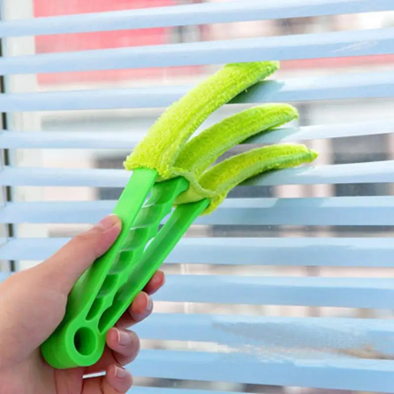 1-10PC Convenient Microfibre Venetian Blind Blade Cleaner Brush Window Conditioner Duster Car Air Conditioner Vent Outlet Clean