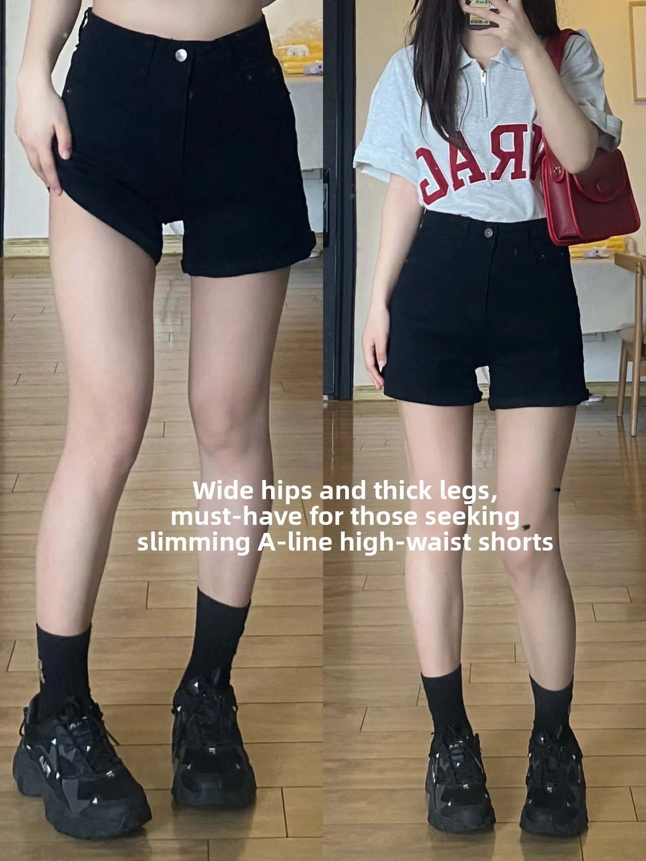 

High Waist A-Line Denim Shorts Women's Summer Hot Pants Street Style Slimming Elastic Casual Shorts for Young Women