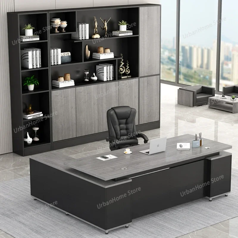 Minimalist Design Modern Office Desk Organizer Multifunction Workshop Table Workstation Display Escrivaninha Trendy Furniture
