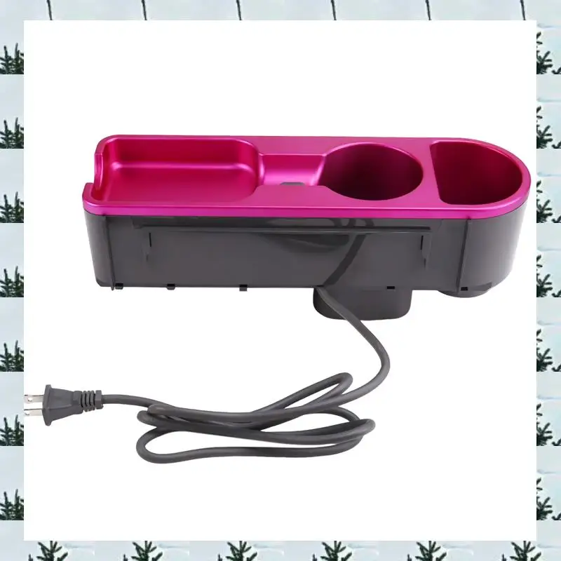 

ABLG Hair Dryer Holder For Dyson Supersonic Magnetic Nozzle Storage Automalic Hand Drying No Drilling Required US Plug