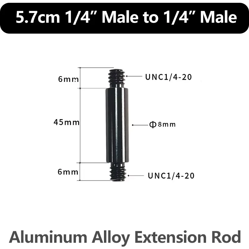 1/4 zu 3/8 M5 M6 M8 Gewindeadapter Stecker auf Buchse Stativschrauben-Adapter für GoPro Insta360 DJI OSMO Action-Kamera