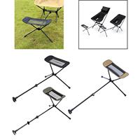 Folding Camping Chair Foot Rest Accessory Aluminum Alloy Retractable 45-74cm