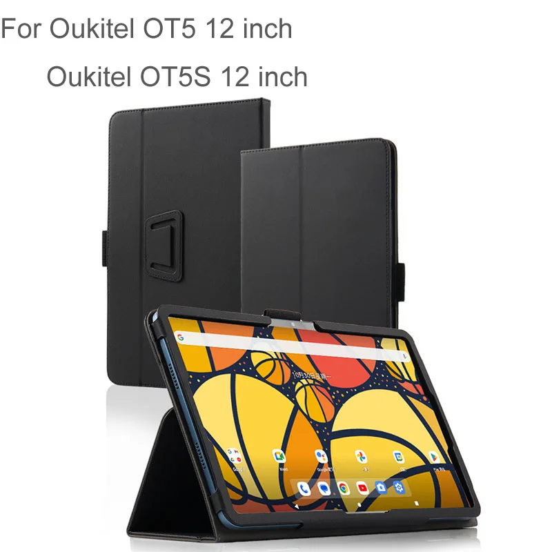 Leather Caser For Oukitel OT5 Protective cover 12 inch Oukitel OT5S 12 Inch Tablet PU Case With Hand Holder Grip Shell