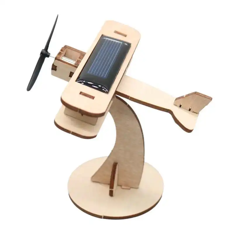 Creative Solar Rotating Aircraft Model DIY Assembly Kits STEM Educationa Science Experiments for Teens Kids Boys Girls - Image 3