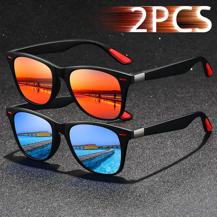 

2 PCS Fashion Vintage Metal decoration Driving Fishing Sunglasses Men Women Luxury Brand Designer Sun Glasses Eyewear UV400