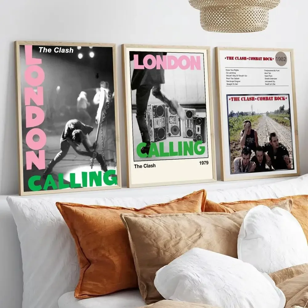 Punk Rock The C-Clash Poster Aesthetic Wall Art Poster Modern Minimalist Nordic Home Decor Room Decoration