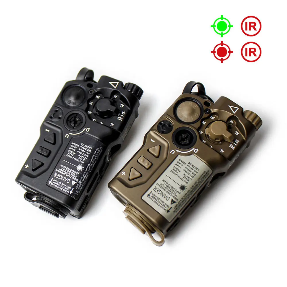 Sotac Tactical Metal RAID X Green Red Dot Laser Vsible Laser IR Aiming Indicator For Airsoft Weaponlight Fit 20mm Rail