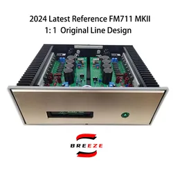 NEW 2024 HIFI power amplifier board reference FM711MKII original line Y711NS fever level power machine home all aluminum chassis
